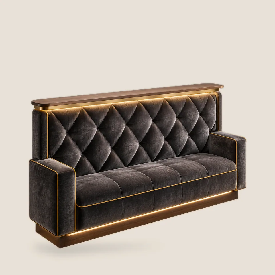 Bottle Service Tufted Booth