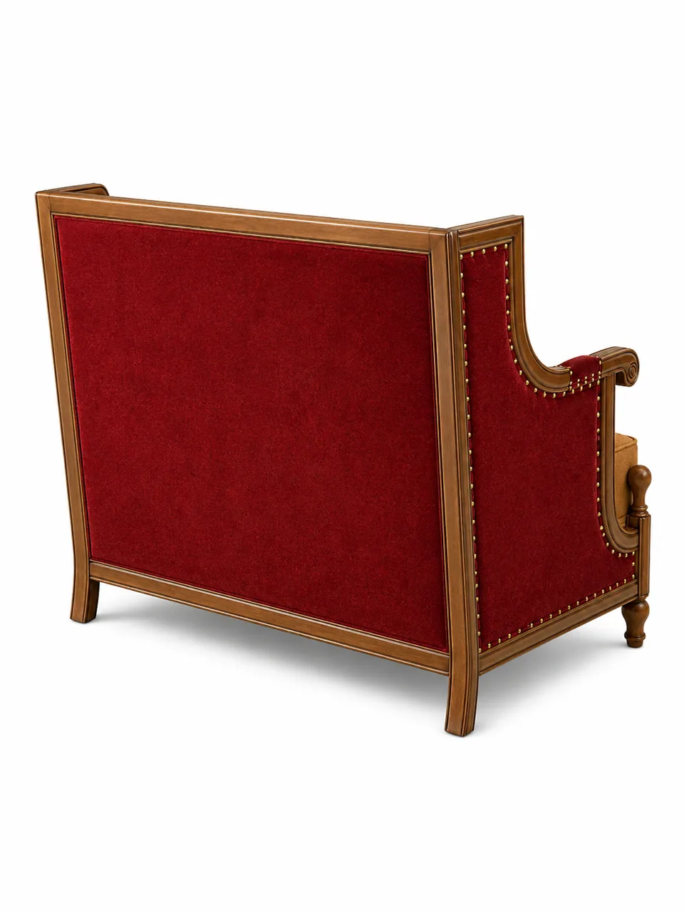 Carved-Frame High-Back Settee view 2