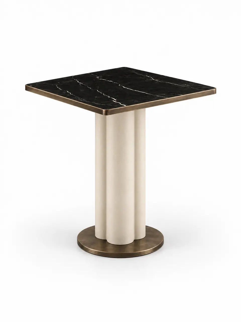 Clover Column Black Table