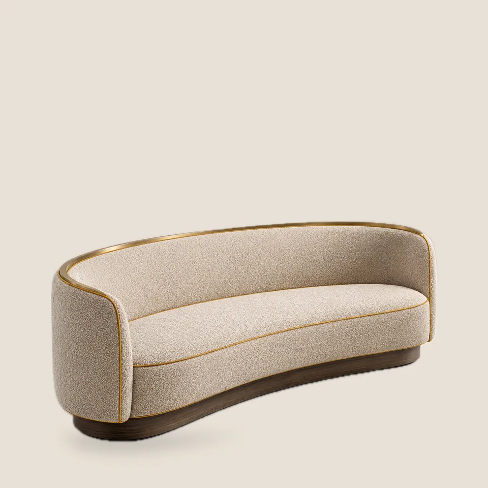 Crescent Three-Seat Sofa