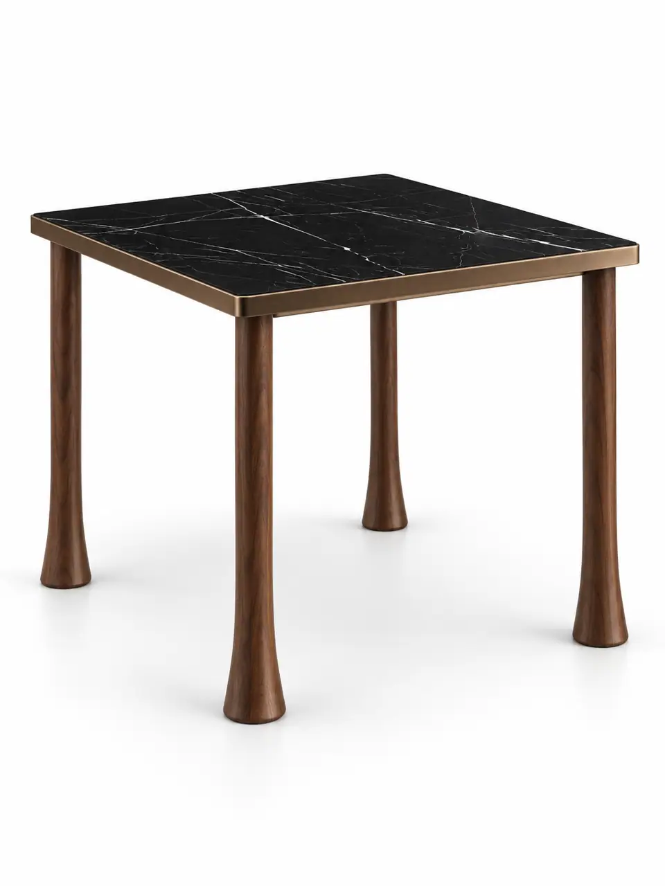 Flared-Foot Black Table