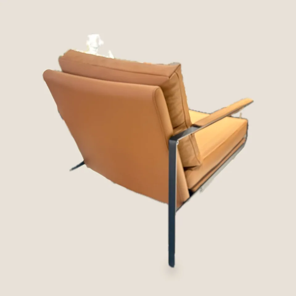 Flat-Bar Box-Cushion Lounge Chair view 2