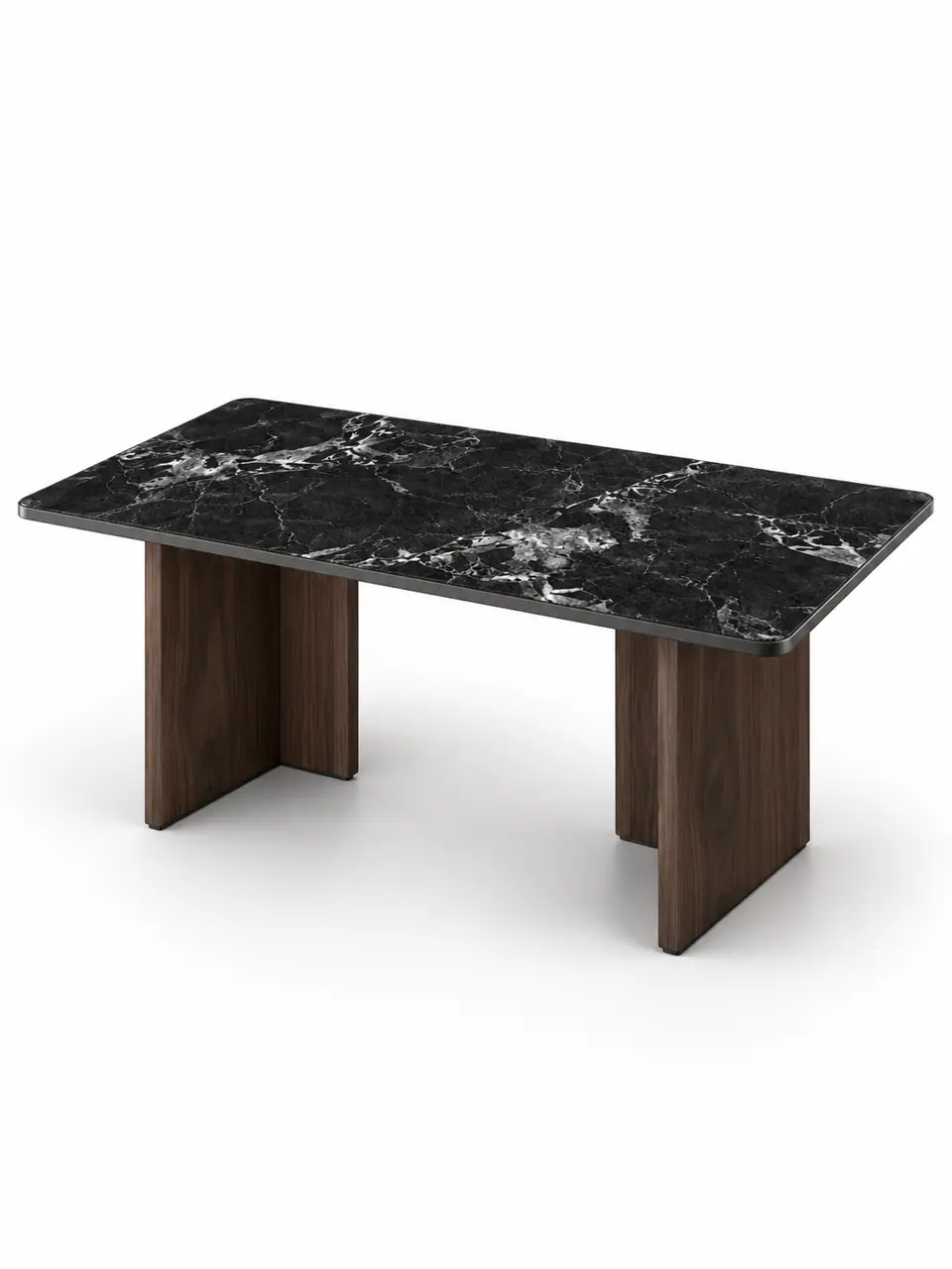 Folded-Wing Black Long Table