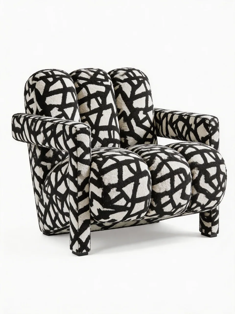 Graphic Bouclé Lounge Chair Range