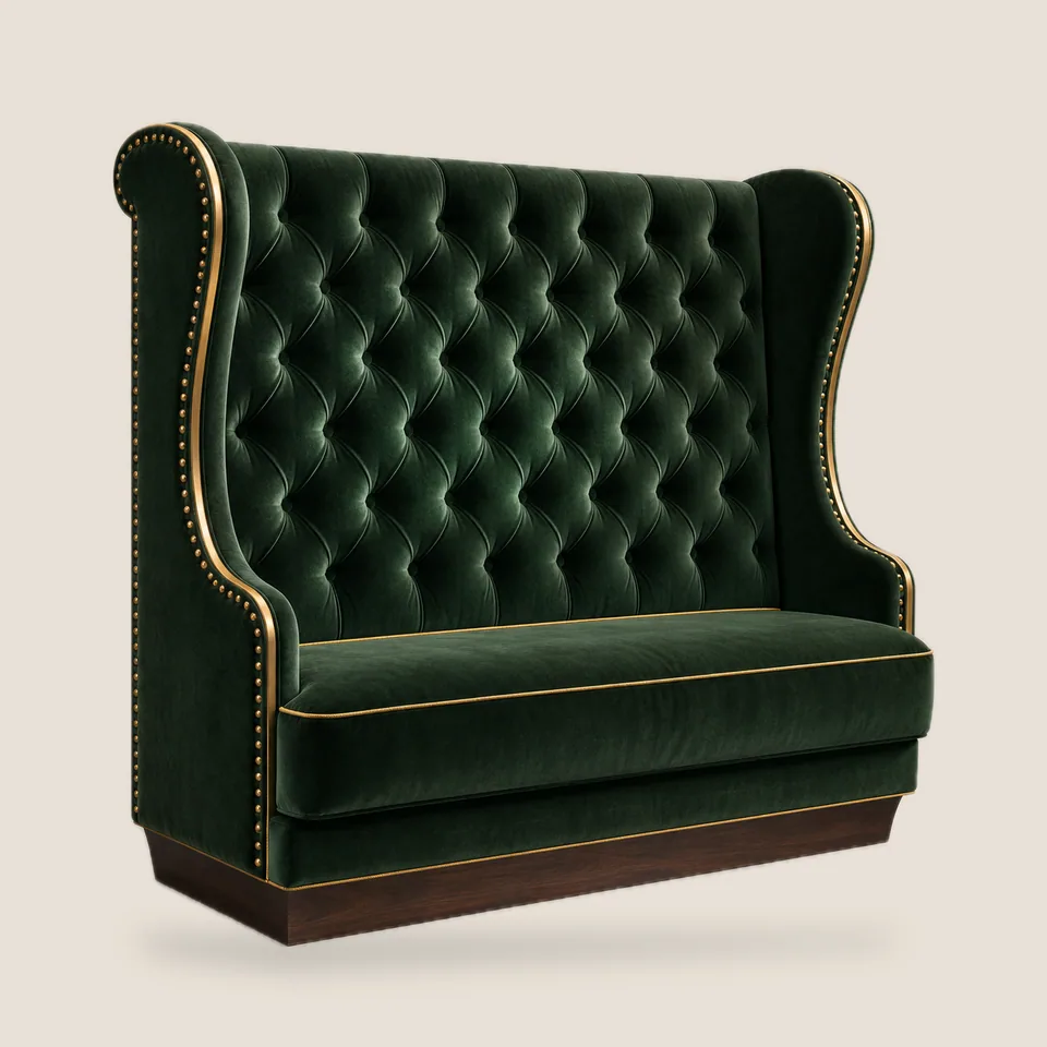 Members' Wingback Velvet Booth