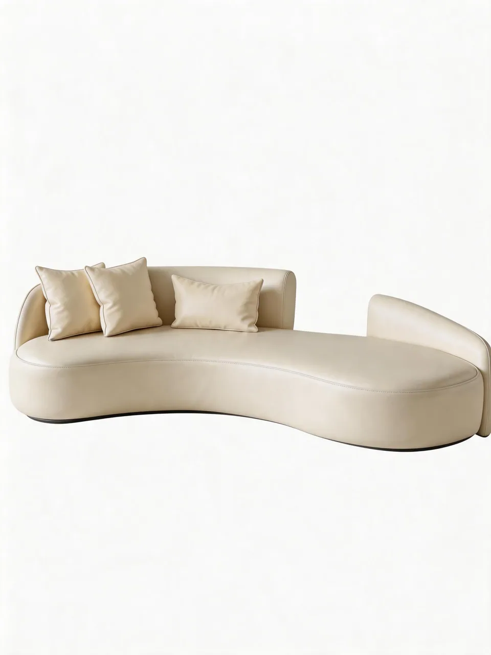 Split-Back Curved Lounge Sofa