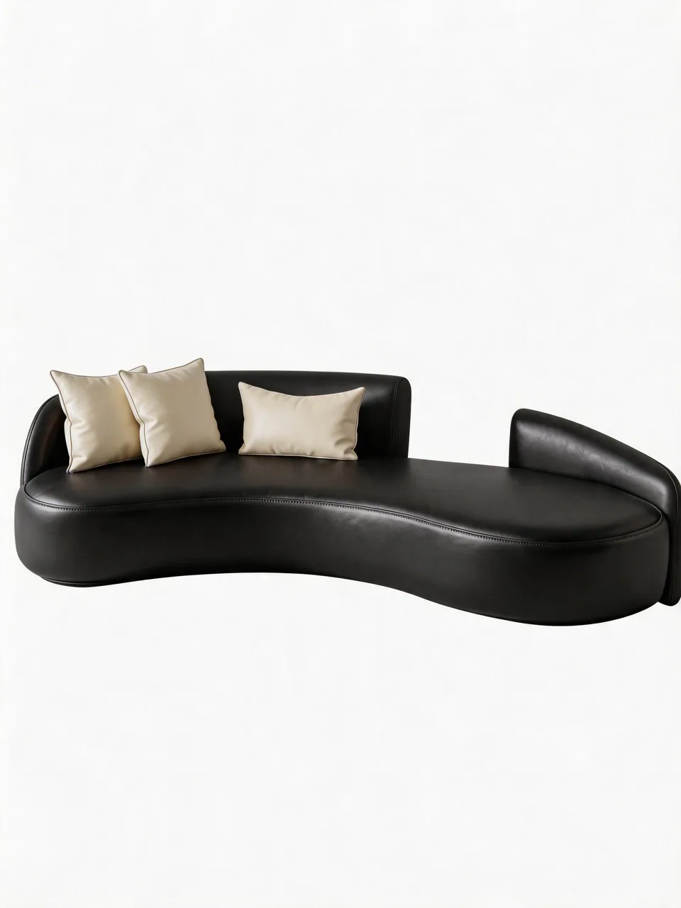 Split-Back Curved Lounge Sofa view 2