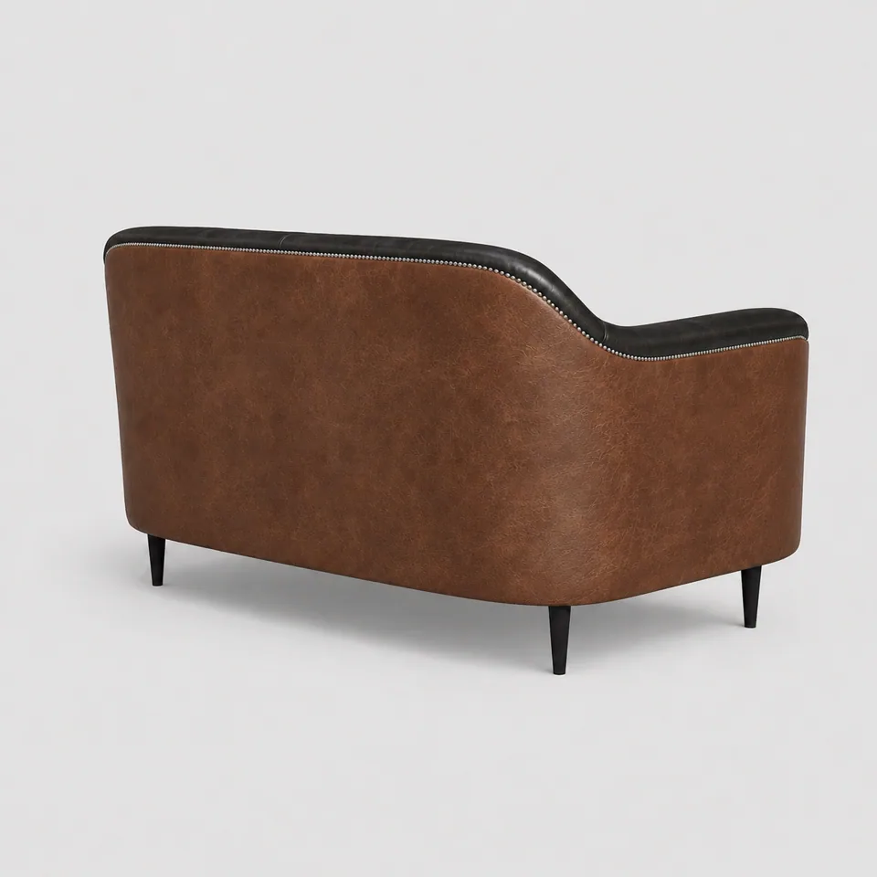 Stud-Rim Curved Settee view 3