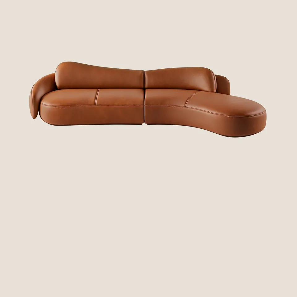 Wave-Back Modular Sectional